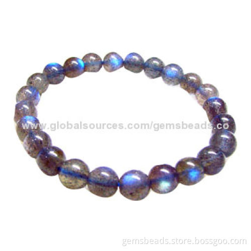 Gemstone Round Beaded BraceletNew